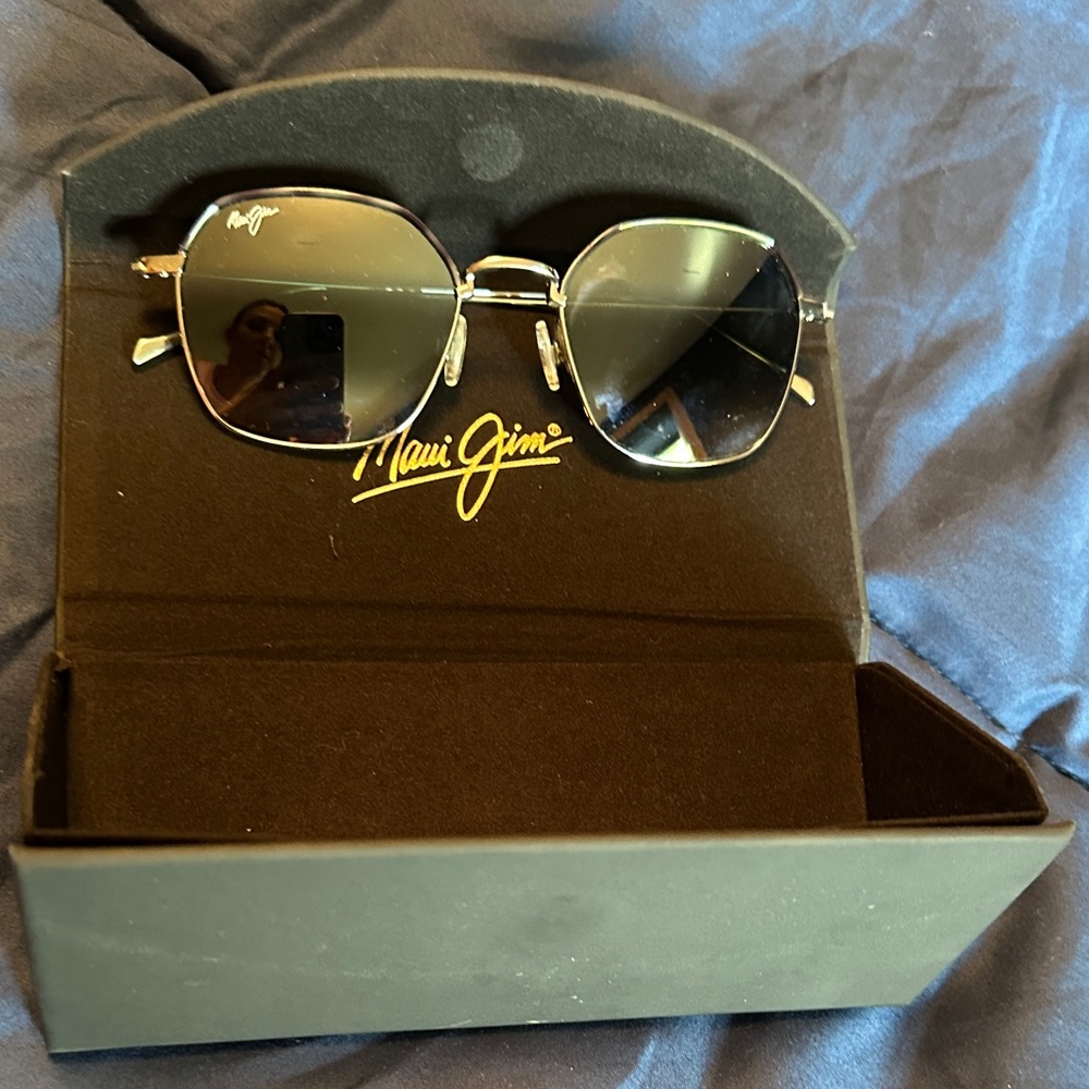 Maui Jim Silver Frame Sunglasses
